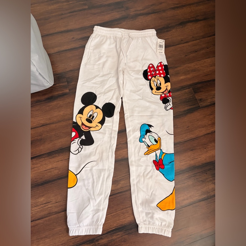Freeze White Kids Bottoms with Mickey and Friends